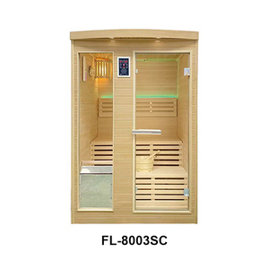 आधुनिक लक्जरी इनडोर पारंपरिक सौना रूम सूखी भाप कार्य विश्राम कंप्यूटर नियंत्रण पैनल के लिए हेलॉक ठोस लकड़ी - Product Image 4