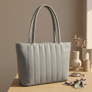 Lightweight Genuine Leather Waterproof Eco-Friendly Clutch Women Durable Soft Lining Zipper Closure Two Shoulder Straps <b>Large</b> - Product Image 4