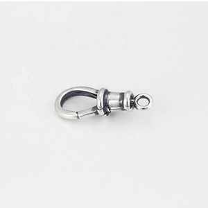 Conector de Plata de Ley 925 para Colgante de Collar, Cierre Giratorio Ovalado, Soporte para Dijes, Fecho de Langosta, 14mm 16mm - Product Image 3