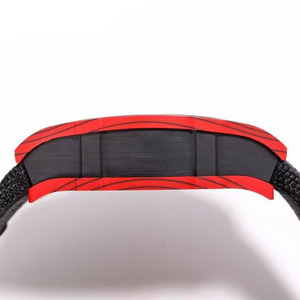 Montre-bracelet squelette ultra-légère pour homme, classique, de luxe, best-seller, avec aiguilles lumineuses, tourbillon, en fibre de carbone TPT, de forme barre - Product Image 4