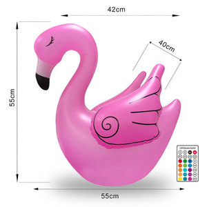 Inflatable Swan Led Light Color Changing Waterproof Outdoor Yard Decoration Solar Powered Garden Pool Party Decor - Product Image 5