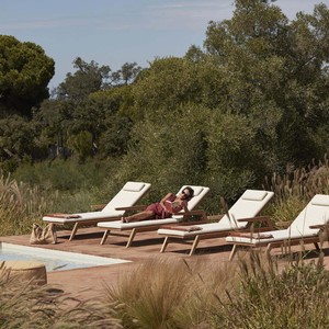 Ocio <span class=keywords><strong>piscina</strong></span> sol tumbona muebles de exterior sillón de teca y tumbona sin brazos - Product Image 6