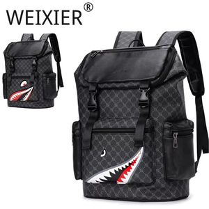 Ba lô nam thời trang có khóa kéo và thiết kế in họa tiết dung tích lớn, dùng làm túi đi đêm - Product Image 1