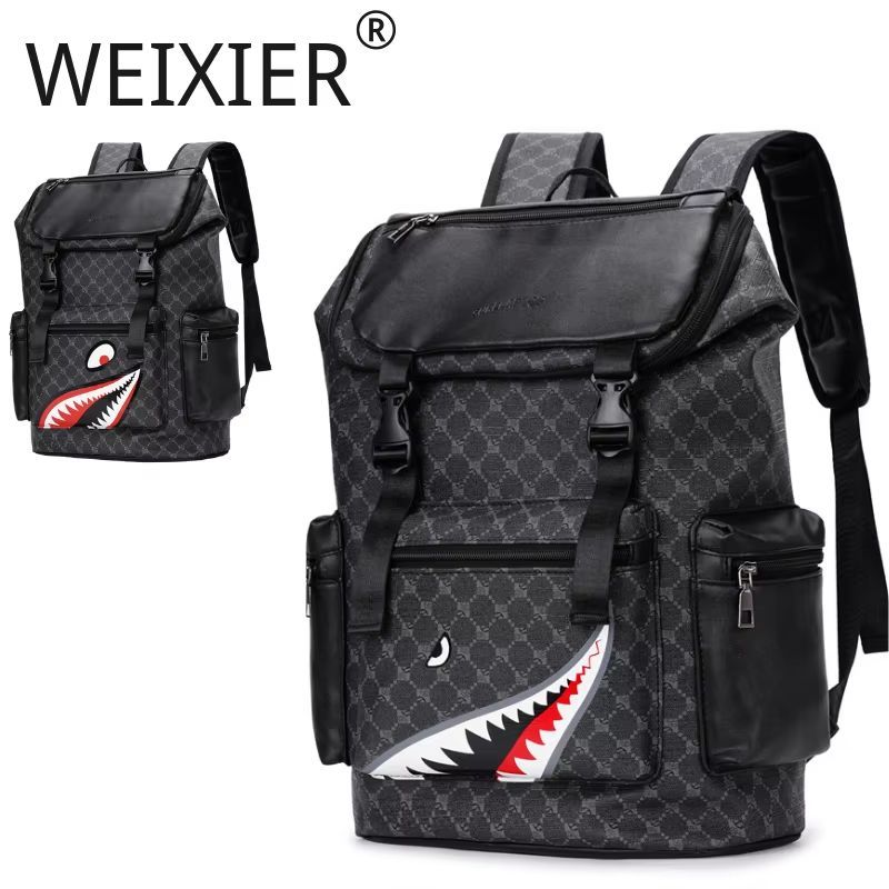 Trendy Men s Backpack with Pull