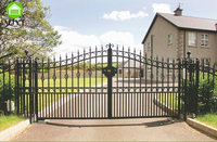 Foshan porte société porte haut design luxe wroug or fer porte Villa manoir château extérieur entrée mode jolies portes électriques