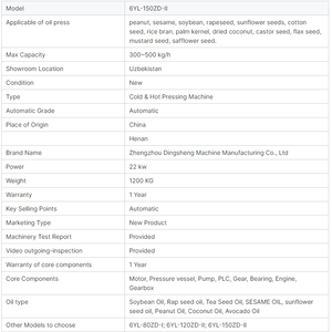 Dingsheng Nueva Máquina Expulsora Automática 380V para Prensa en Frío/Caliente de Cacahuete/Soja, Capacidad 500kg/h, 5 Años de Garantía, Zimbabue - Product Image 6