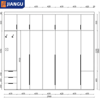 Armoire sur mesure pour toute la maison, armoire moderne pour chambre à coucher, rangement d'armoire, OEM ODM, meubles en bois massif pour la maison