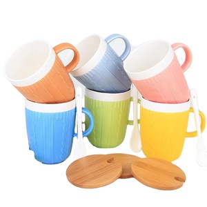 Support à thé et café blanc en céramique avec motif mignon en relief, en <span class=keywords><strong>laine</strong></span> - Product Image 6