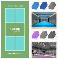 Terrain de pickleball portable en PVC de qualité supérieure, composants inodores, surface lisse, entretien durable
