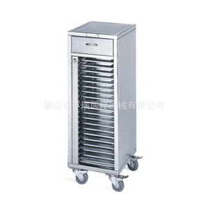 Chariot médical Henry HR-783, classeur à une rangée, chariot mobile d'hôpital avec serrure - Product Image 1