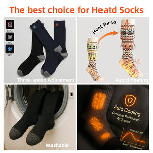 Chaussettes de ski personnalisées pour femmes/hommes Chaussettes chauffantes <span class=keywords><strong>électrique</strong></span>s lavées Jeon-gi Nanbang Yangmal pour la chasse et le pique-nique - Product Image 3