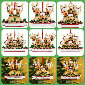 ของตกแต่งต้นคริสต์มาสทำจากเรซินแบบมีลักษณะเฉพาะตัวของครอบครัวของขวัญสำหรับเด็กแกรนด์เเม่คุณยายของขวัญส่งเสริมการขาย - Product Image 2