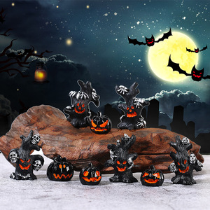 Accesorios de Resina Decorativos para Micro Paisajes de Halloween: Árbol, Fantasma y Calabaza - Product Image 1