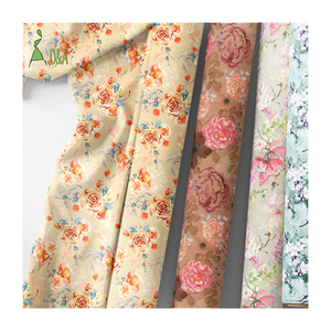 Personnalisable 100% coton popeline tissu aquarelle fleurs épanouies <span class=keywords><strong>imprimé</strong></span> pour vêtements pour femmes-pour chemises robes filles - Product Image 1