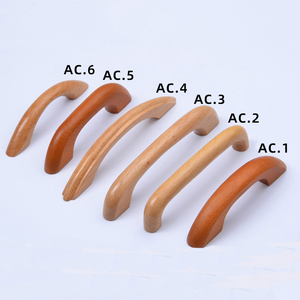 Kitchen Cabinet Handle Drawer Solid Wood Furniture Wooden <strong>Door</strong> Drawer <strong>Knobs</strong> Cupboard Handles for Furniture Decorate Pulls - Product Image 5
