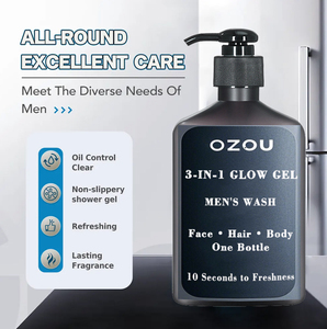Usine OZOU marque privée personnalisée nouvel arrivage de <span class=keywords><strong>gel</strong></span> <span class=keywords><strong>douche</strong></span> bio 3 en 1 pour hommes de <span class=keywords><strong>luxe</strong></span> nettoyant pour le corps shampooing nettoyant pour le visage - Product Image 2