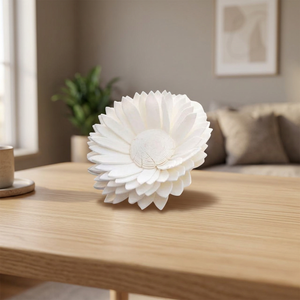 <b>Best</b> Selling 8 cm Handmade <b>Artificial</b> Sola Wood Flowers White Environmental Friendly Wedding Inspired Indoor Decorative Plants - Product Image 2