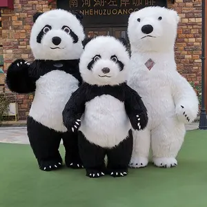 CH panda adulto costume da mascotte per il partito, adulto cartone animato costume orso per adulti