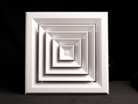 Vente directe usine – Diffuseur de plafond HVAC carré en plastique épaissi, moderne, avec garantie de 2 ans, température maximale 90°C