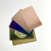 Carte de visite professionnelle en métal RFID NFC personnalisée, carte de contrôle d'accès, programmable et imprimable