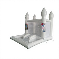 Château gonflable en PVC couleur personnalisée, mini-glissades, jeux de plein air, piscines à balles, ballons flottants, bulle commerciale