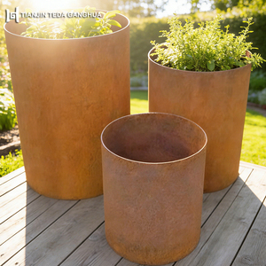 Fioriera in Acciaio Corten e Bordura per <span class=keywords><strong>Giardino</strong></span> in Acciaio Corten, Design Personalizzato Tagliato al Laser, Acciaio Resistente agli Agenti Atmosferici ASTM A242 - Product Image 5