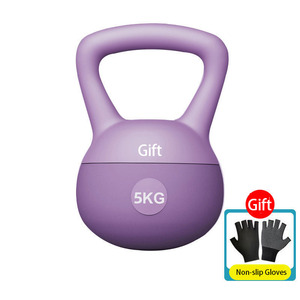 Kettlebell Morbido 5KG 10LB Attrezzatura Fitness per Casa per Donne e Uomini Allenamento di Forza Sollevamento Fianchi Squat - Product Image 6