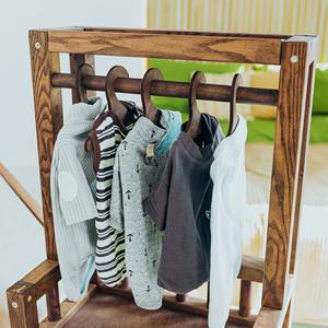 ארון עץ ארון בגדים ילדים צעצוע רב תכליתיים ארון עם 3 שכבות עבור ריהוט סלון חדר שינה - Product Image 3