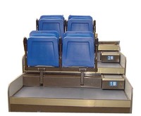 Siège télescopique JY-720 pour gradins, chaise de tribune rétractable, système de sièges modulaires, intérieur/extérieur, stade, arène, plastique