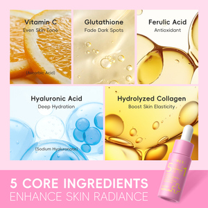 Sérum Facial Laikou 5 em 1 <span class=keywords><strong>Glow</strong></span> Up Super Serum com Efeito Lifting Instantâneo, Glutationa, Colágeno e Peptídeos para uma Pele Radiante - Product Image 5