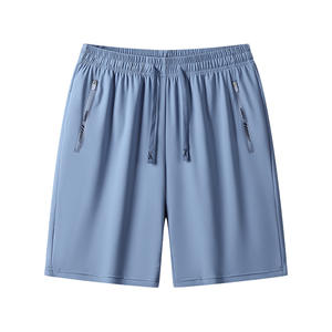 Pantalones cortos de entrenamiento de secado rápido para hombres: tela elástica con bolsillos laterales, adecuados para correr o cualquier deporte que induzca al sudor - Product Image 5