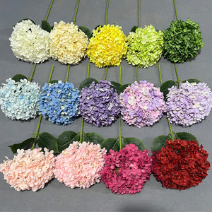 Fleurs artificielles en soie Charlotte Hydrangea, décorations de mariage, décoration intérieure - Product Image 2