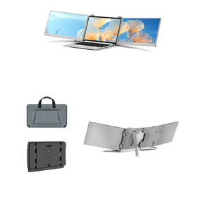 Moniteur portable triple écran double 14 et 15,6 pouces IPS sans pilote, avec capteur de gravité et rotation, pour extension d'écran d'ordinateur portable - Product Image 6