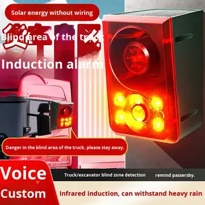 Alarme de <span class=keywords><strong>détecteur</strong></span> infrarouge à son et lumière <span class=keywords><strong>solaire</strong></span> pour camion OLIVER, compatible <span class=keywords><strong>avec</strong></span> les grues et excavatrices, capteur d'angle mort - Product Image 3