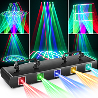 Lumière Laser Disco LED, 30W RGBYC, cinq trous