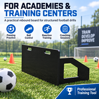 Entraîneur de football à rebond automatique - Plastique HDPE noir, commande en gros disponible pour les écoles et les clubs, personnalisation possible