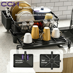 CCH <span class=keywords><strong>Escurridor</strong></span> <span class=keywords><strong>de</strong></span> <span class=keywords><strong>Platos</strong></span> Mayorista para Encima del Fregadero, Escurreplatos <span class=keywords><strong>de</strong></span> Cocina para Almacenamiento Doméstico - Product Image 1