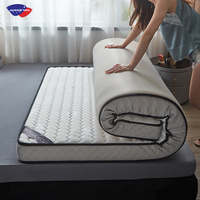 Kaufen Sie Hotel matratzen 2 3 4 Zoll Natur latex Bett Topper Reise Queen King Twin XL Full Size Bett Gel Memory Foam Matratze Topper