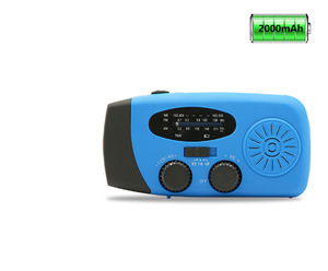 Linterna Portátil Multifuncional de Emergencia MC HM-071 con Manivela, Recargable Solar, <span class=keywords><strong>Radio</strong></span> AM/FM Meteorológica, >5000mAh - Product Image 4