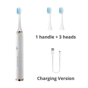 Ultraschall-Zahnbürste 5 Modi schall-elektrische Zahnbürste weiche Bürsten erwachsene elektrische Zahnbürsten wiederaufladbar individuelles Logo