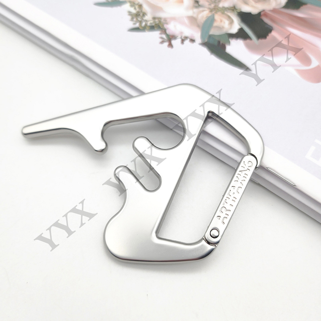 Custom Shape Carabiner Design Promotional Keychains and Carabiners Small Keychains
