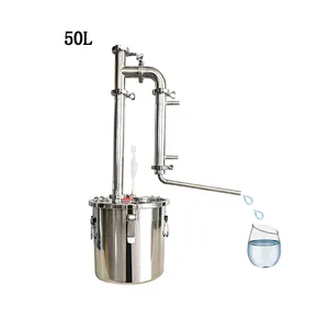 Distiller de aço inoxidável 50l, equipamento de fermentação doméstica, álcool