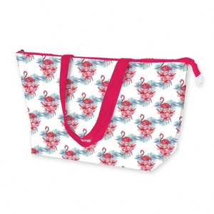 Vente en gros de sacs de plage fourre-tout pliables et imperméables imprimés sur mesure style doux et frais pour l'automne et le printemps préparez-vous pour l'été - Product Image 6