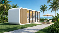 Maison Capsule Moderne Préfabriquée Modulaire Conteneurisée Portable en Acier pour Vacances, Cabane de Résidence, Bureau, Villa
