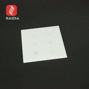 Interrupteur tactile Ultra fin 2mm, blanc, en verre, avec diffuseur d'icônes, pour maison connectée, nouveau - Product Image 4