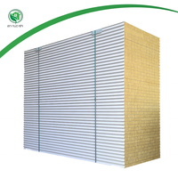 Panneau sandwich d'isolation thermique ignifuge pour mur, toit, plafond, EPS/polystyrène/PU/PIR/PUR/Puf/polyuréthane/laine de roche, prix