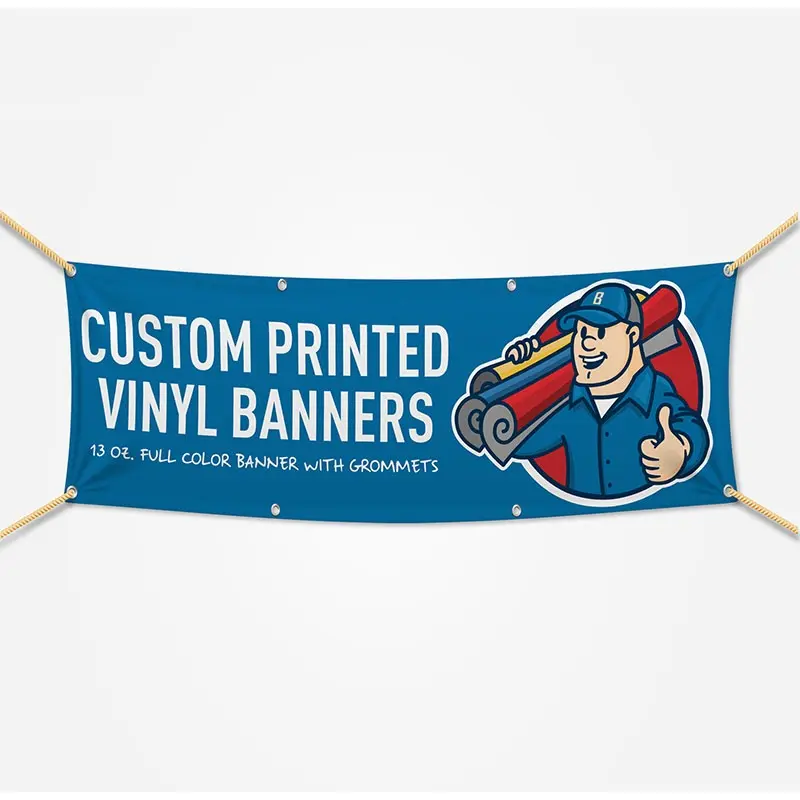 Banner de PVC personalizado, gran promoción, banner de sublimación personalizado, publicidad exterior, banner de vinilo de 13oz