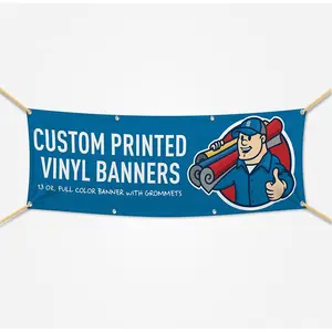 Custom PVC Banner Huge Promotion Custom Sublimation Banner Outdoor Advertising 13oz Vinyl Banner