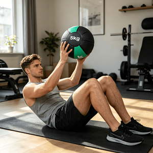 Balón Medicinal de Goma Texturizado Premium VIGFIT de 1/2/4/5 kg, Balón de Entrenamiento con Peso para Ejercicios de Impacto, Balón de Gravedad para Gimnasio en Casa - Product Image 6