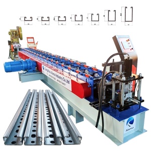 Mạ kẽm nhúng nóng rãnh C kênh cuộn hình thành máy làm thanh chống quang điện thép <span class=keywords><strong>41x21</strong></span> 41x41 41x52 41x62 41x72mm - Product Image 1